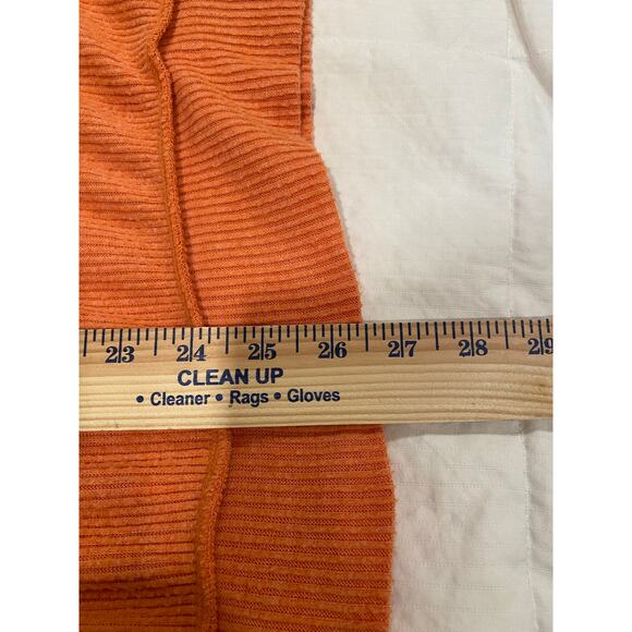 We The Free by Free People Main Squeeze Hacci Sweater Womens Size Medium Orange - Picture 11 of 12
